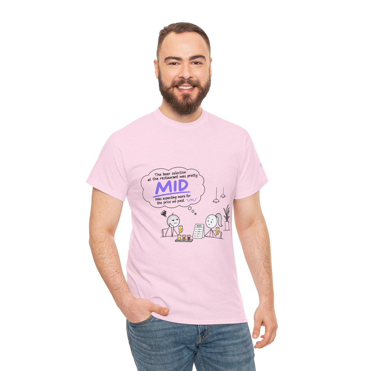 "Mid" GenZ Slang Humor T‑Shirt