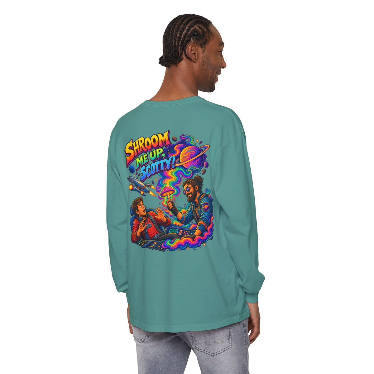 Shroom Me Up Scotty! Long Sleeve T‑Shirt