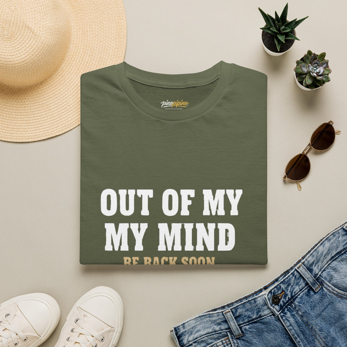"Out of My Mind, Be Back Soon" Funny Graphic Tee