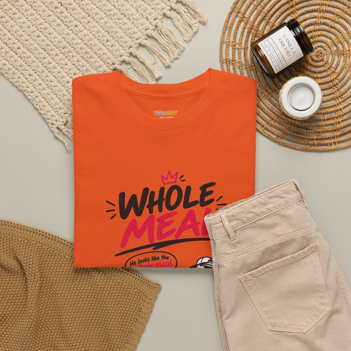 Fitness Tee — "Whole Meal" Gym Motivation Shirt