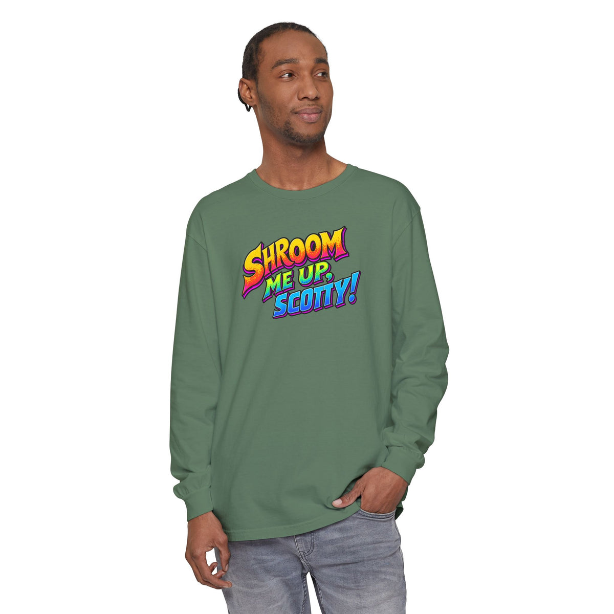 Shroom Me Up Scotty! Long Sleeve T‑Shirt
