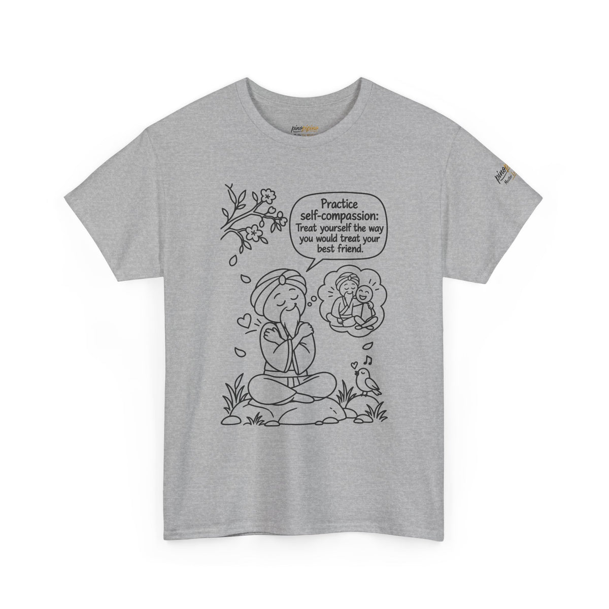 "Practice Self-Compassion" Master Lee's Wisdom Meditation T-Shirt