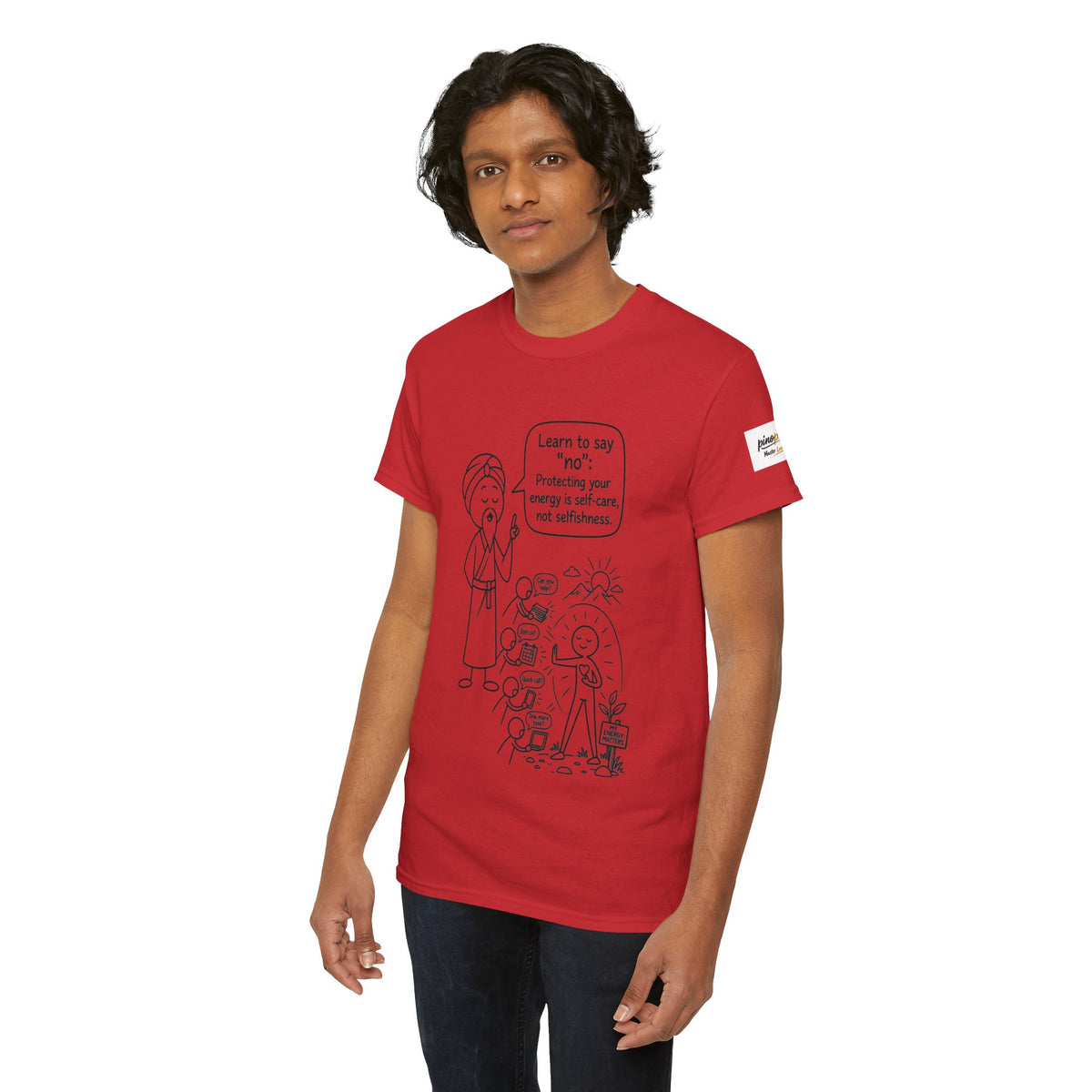 Spiritual Self-Care Tee — "Learn to Say No" Mindfulness T-Shirt
