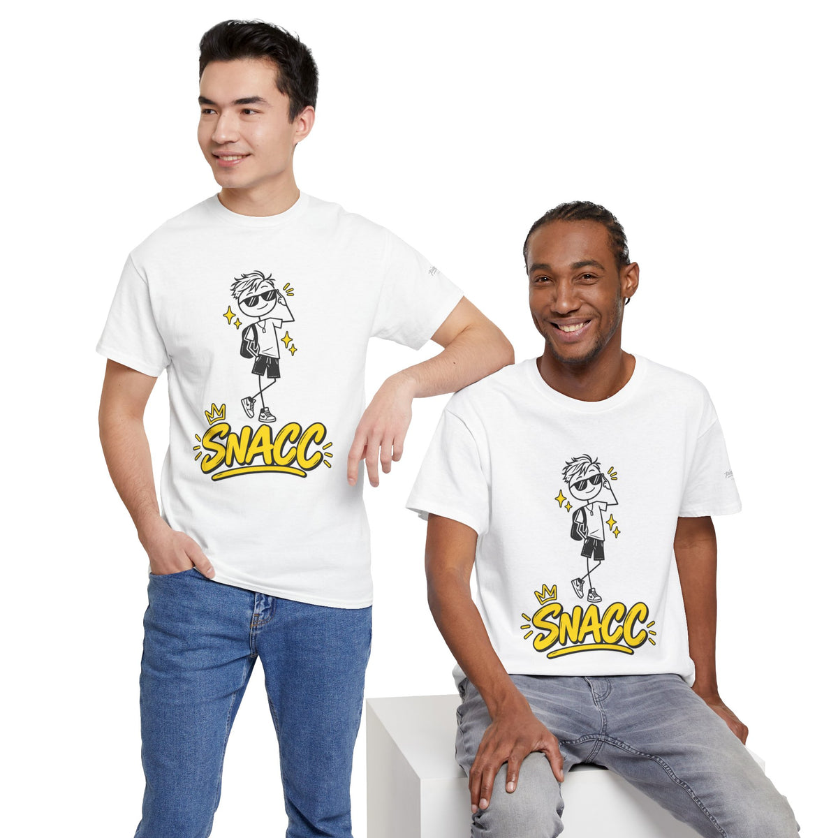 “SNACC” Man Graphic Streetwear Tee