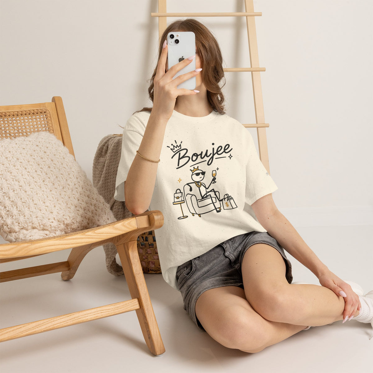 "Boujee" Tee — Graphic Luxury Lifestyle T‑Shirt