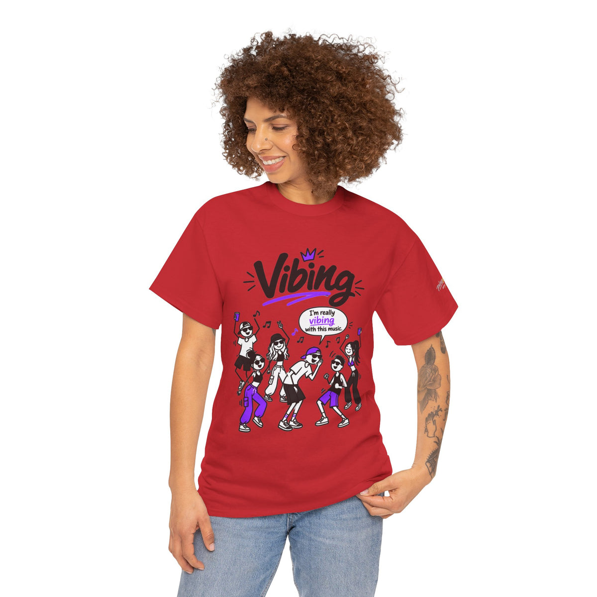 Vibing Dance Party Tee — "I'm Really Vibing" Graphic T-Shirt