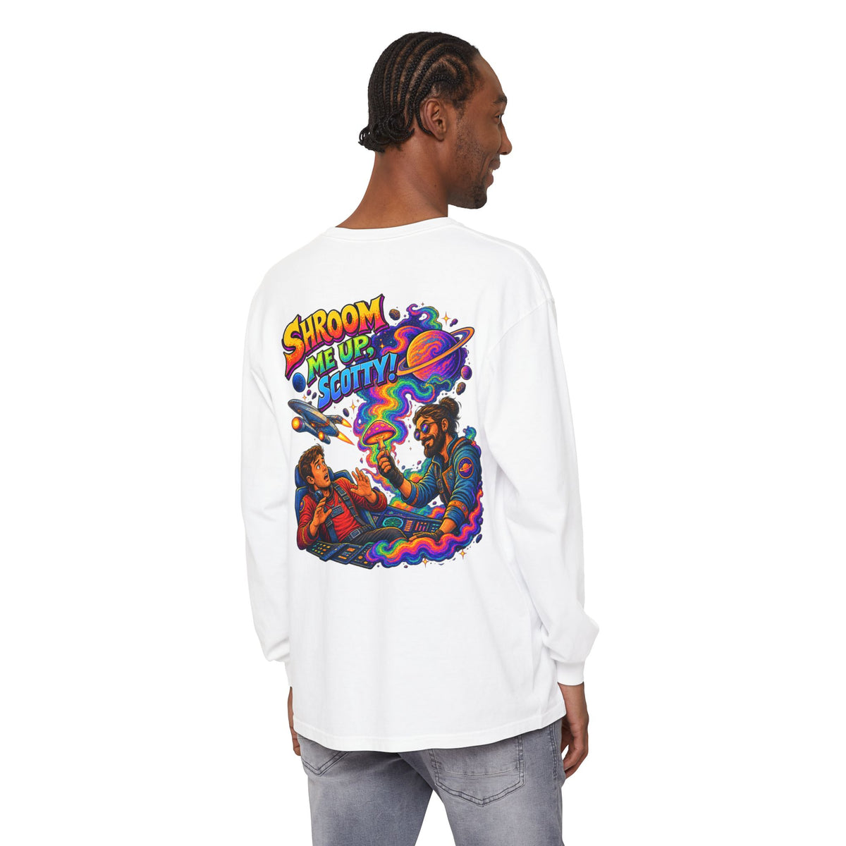 Shroom Me Up Scotty! Long Sleeve T‑Shirt