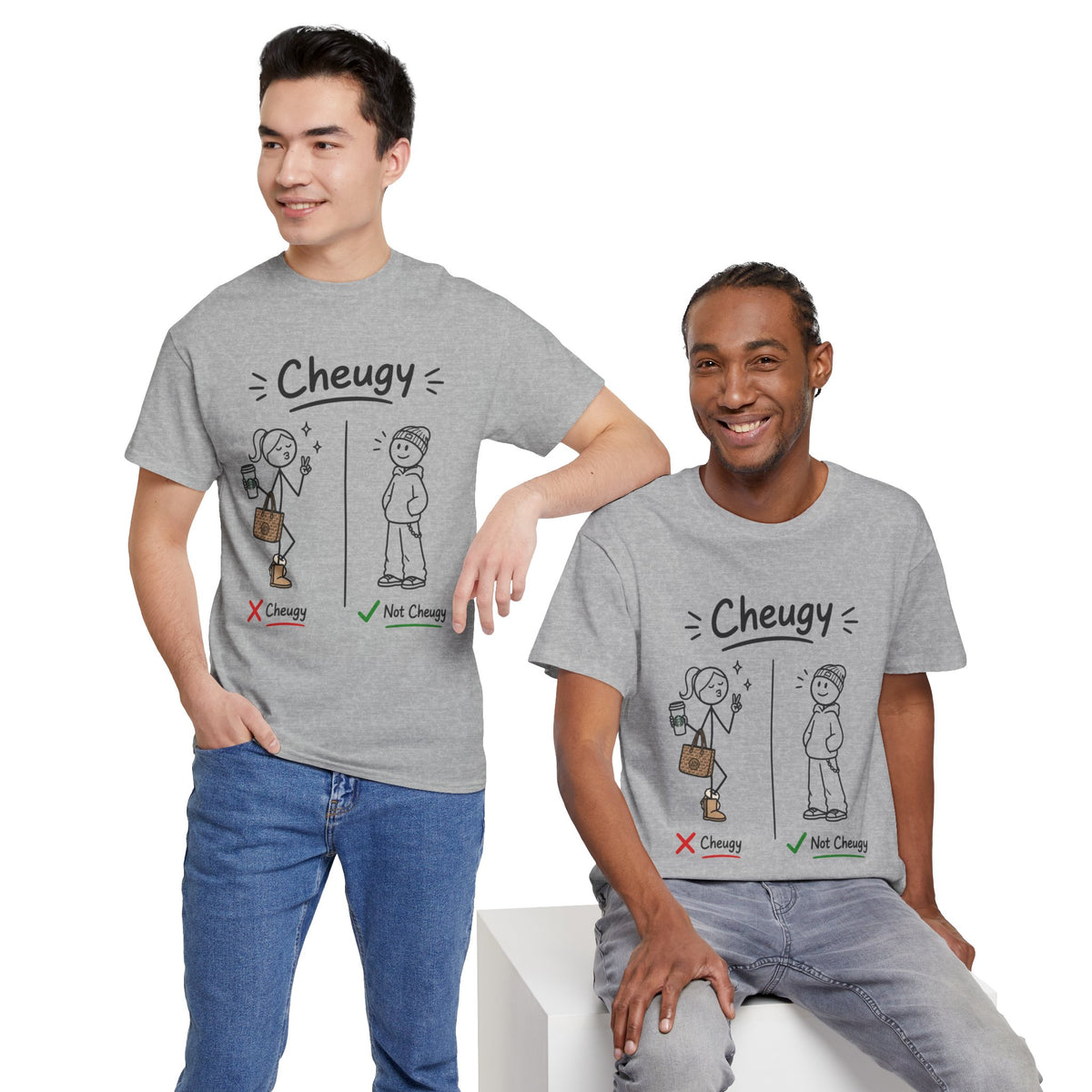 Cheugy vs Not Cheugy Graphic Tee