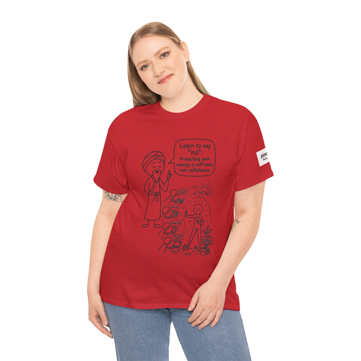 Spiritual Self-Care Tee — "Learn to Say No" Mindfulness T-Shirt