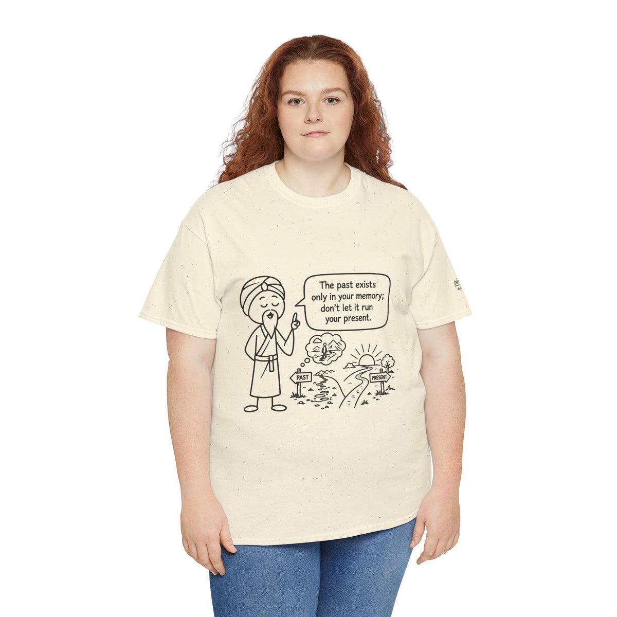 Inspirational Master Lee's Wisdom Graphic Tee — "The past exists only in your memory; don't let it ruin your present."