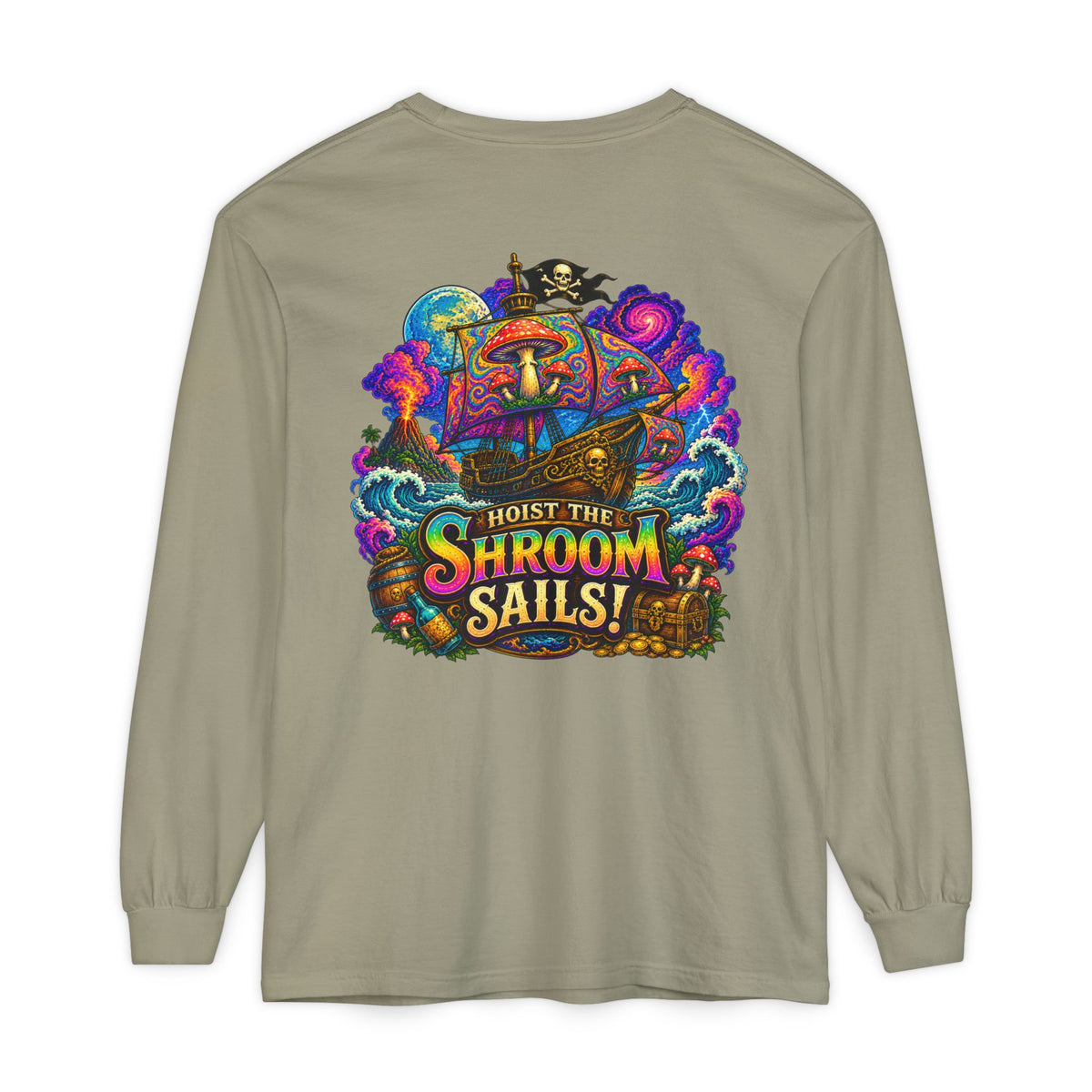 Hoist the Shroom Sails! Long Sleeve T‑Shirt