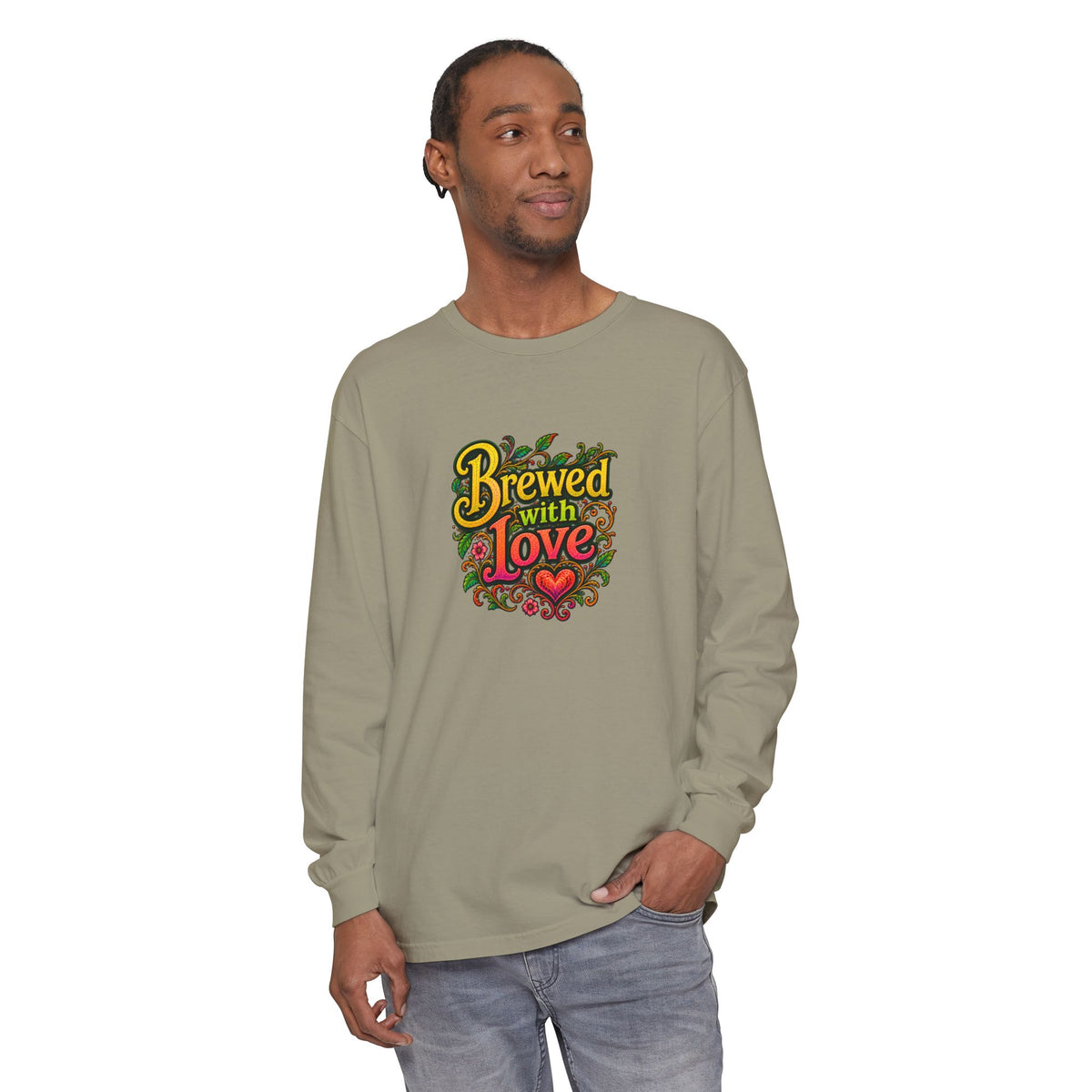 "Brewed with Love, Sipped with Awe" Long Sleeve Tee