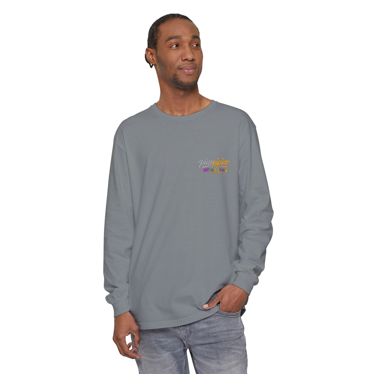 "When the Shrooms Bloom, The Goom Zooms" Psychedelic Design Long Sleeve T-Shirt