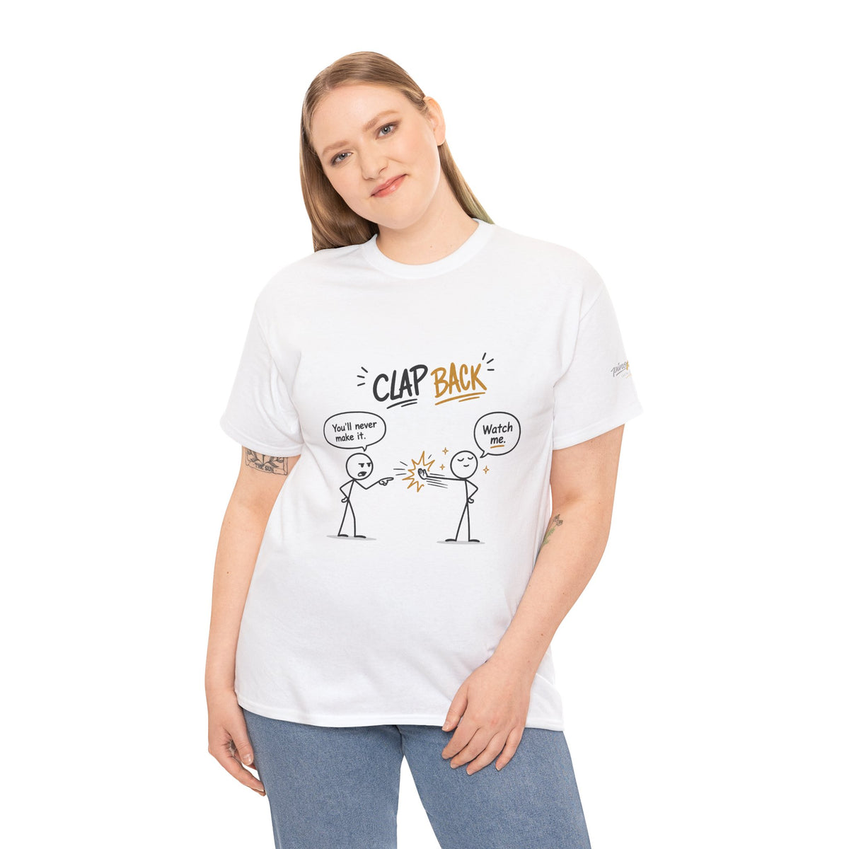"Clap Back" Tee — Funny Stick Figure 'Clap Back' Graphic T-Shirt