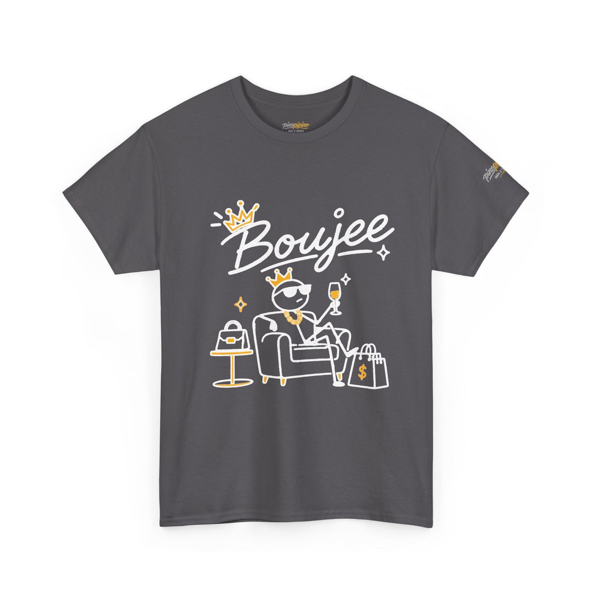 "Boujee" Minimal Graphic Cotton T-Shirt
