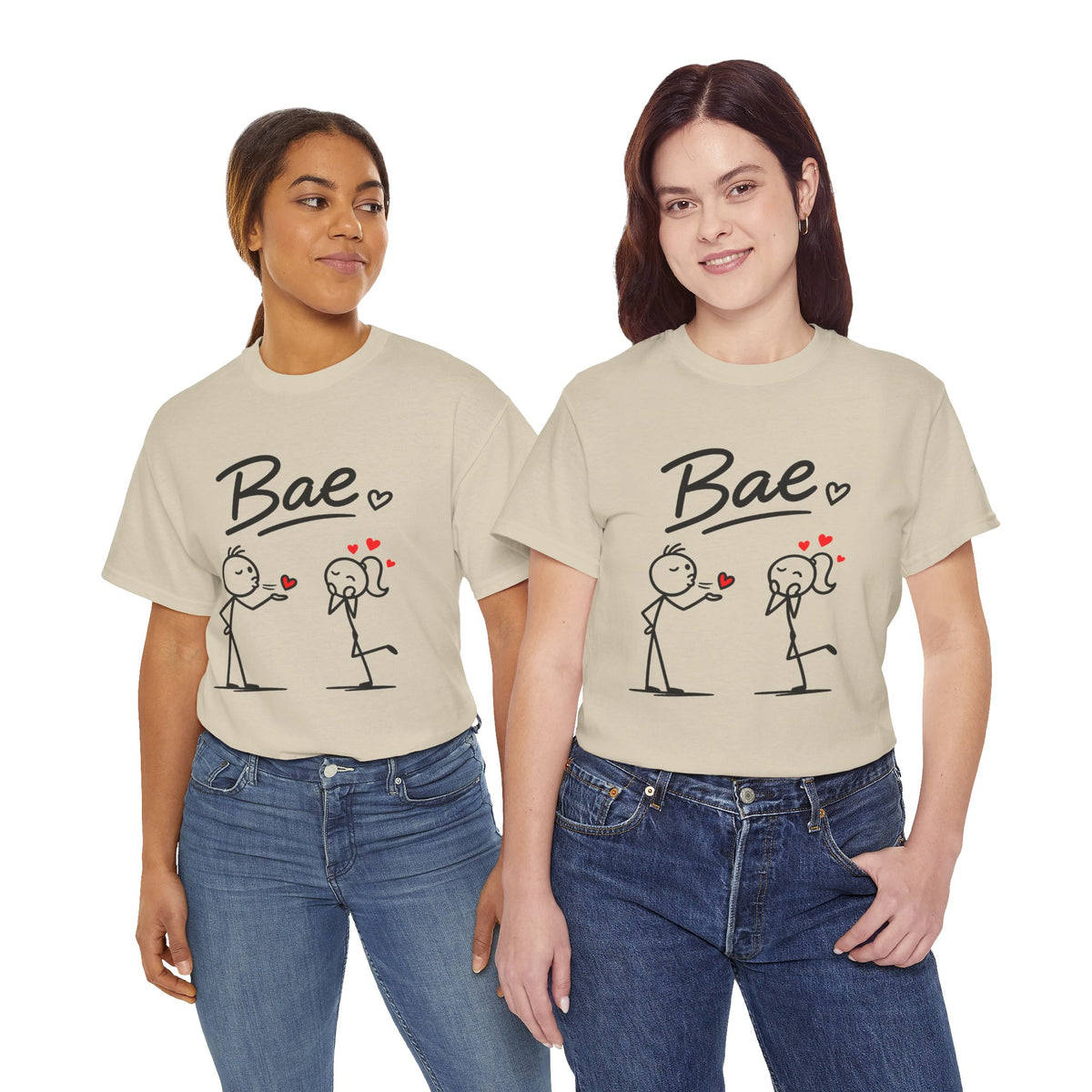 "Bae" Love Stick Figure T-Shirt