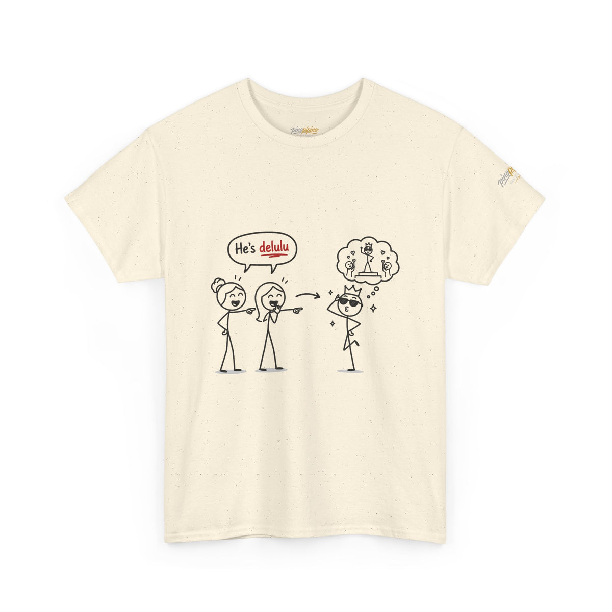 "He's Delulu" Funny Stick Figure Tee