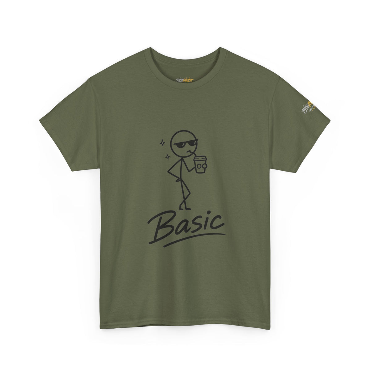 "Basic" Stick Figure Coffee Tee