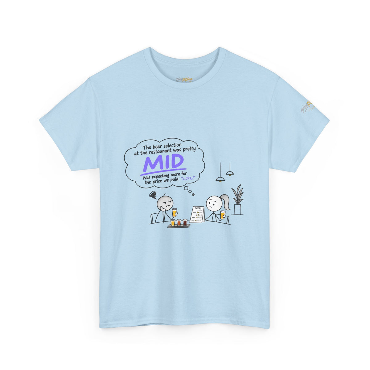 "Mid" GenZ Slang Humor T‑Shirt