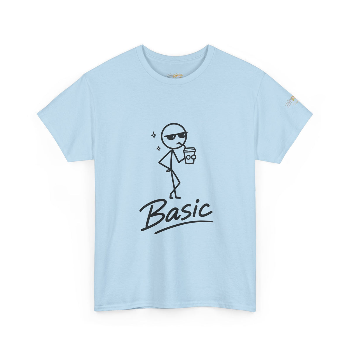 "Basic" Stick Figure Coffee Tee