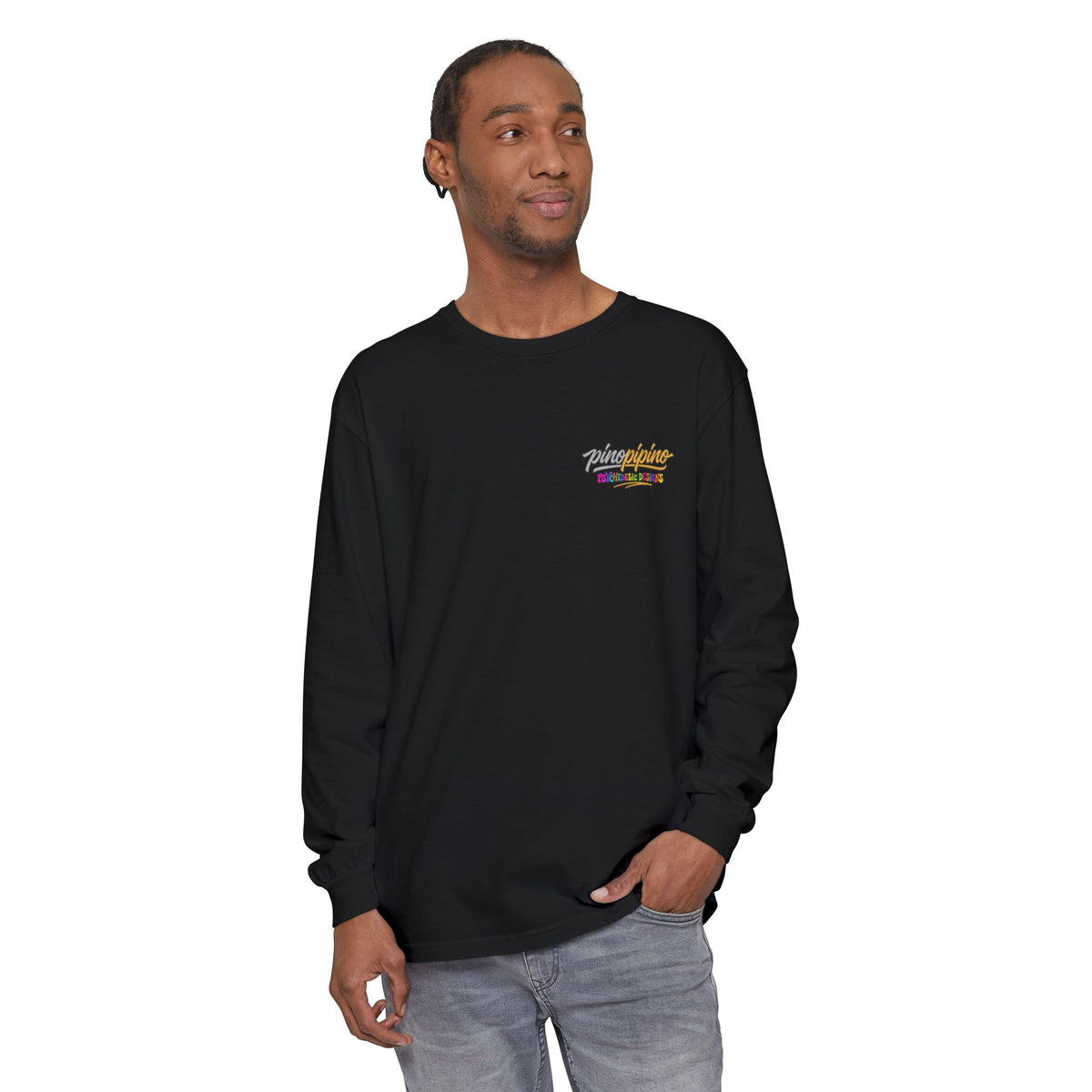 Psychedelic Mushroom Long Sleeve T‑Shirt — "Shrooming Where the Grass Is Greener"