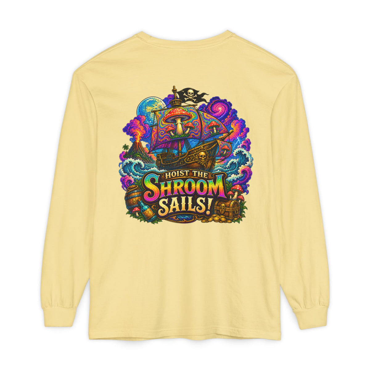 Hoist the Shroom Sails! Long Sleeve T‑Shirt