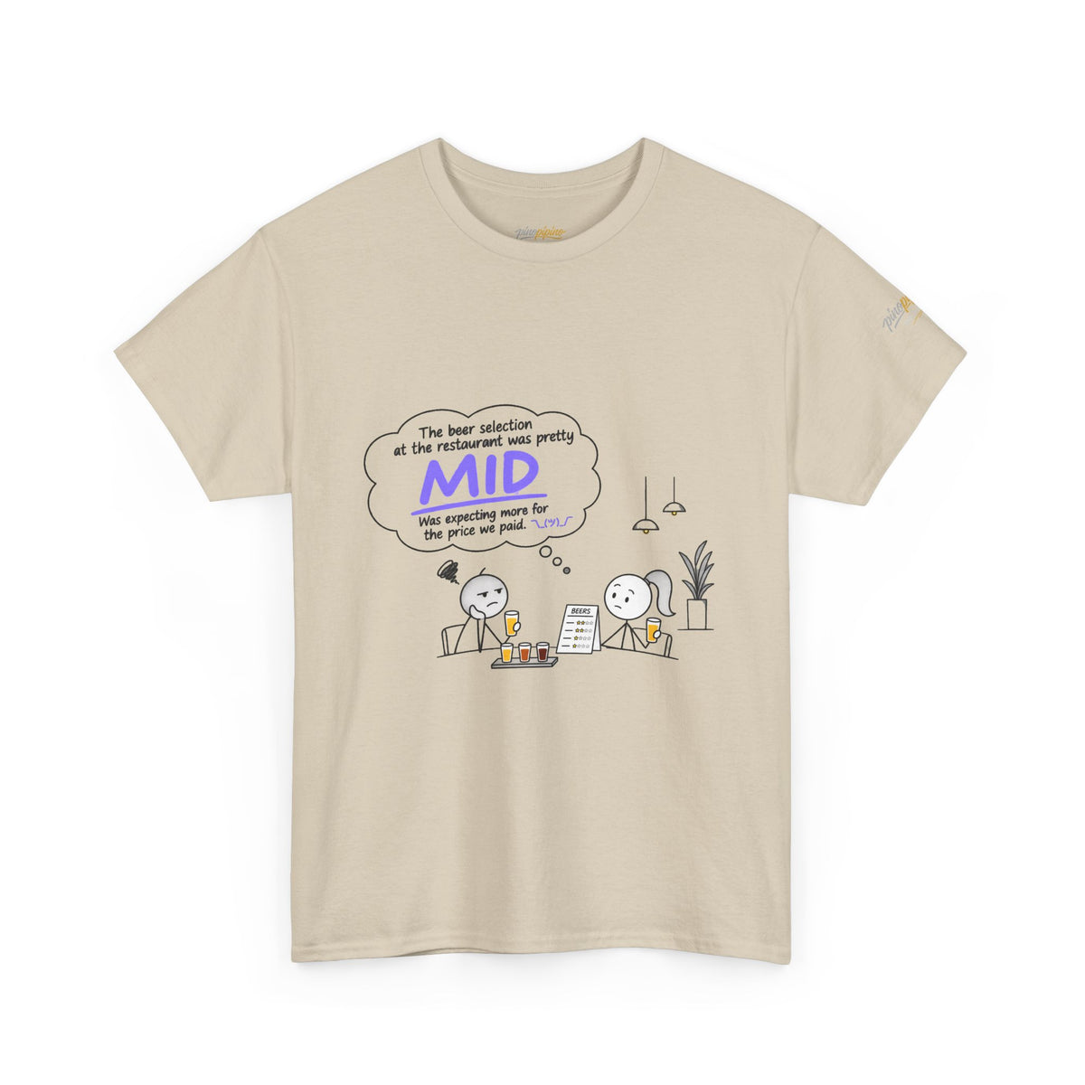"Mid" GenZ Slang Humor T‑Shirt