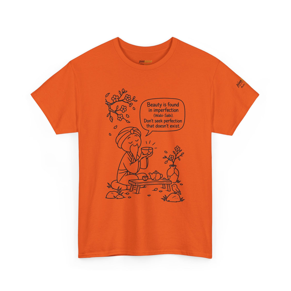 "Beauty is Found in Imperfection" Mindful Graphic Cotton Tee