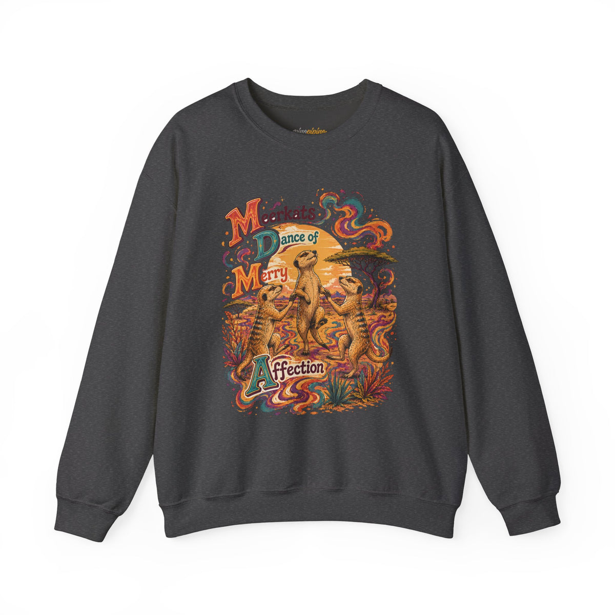 "Meerkats Dance of Merry Affection" Crewneck Sweatshirt