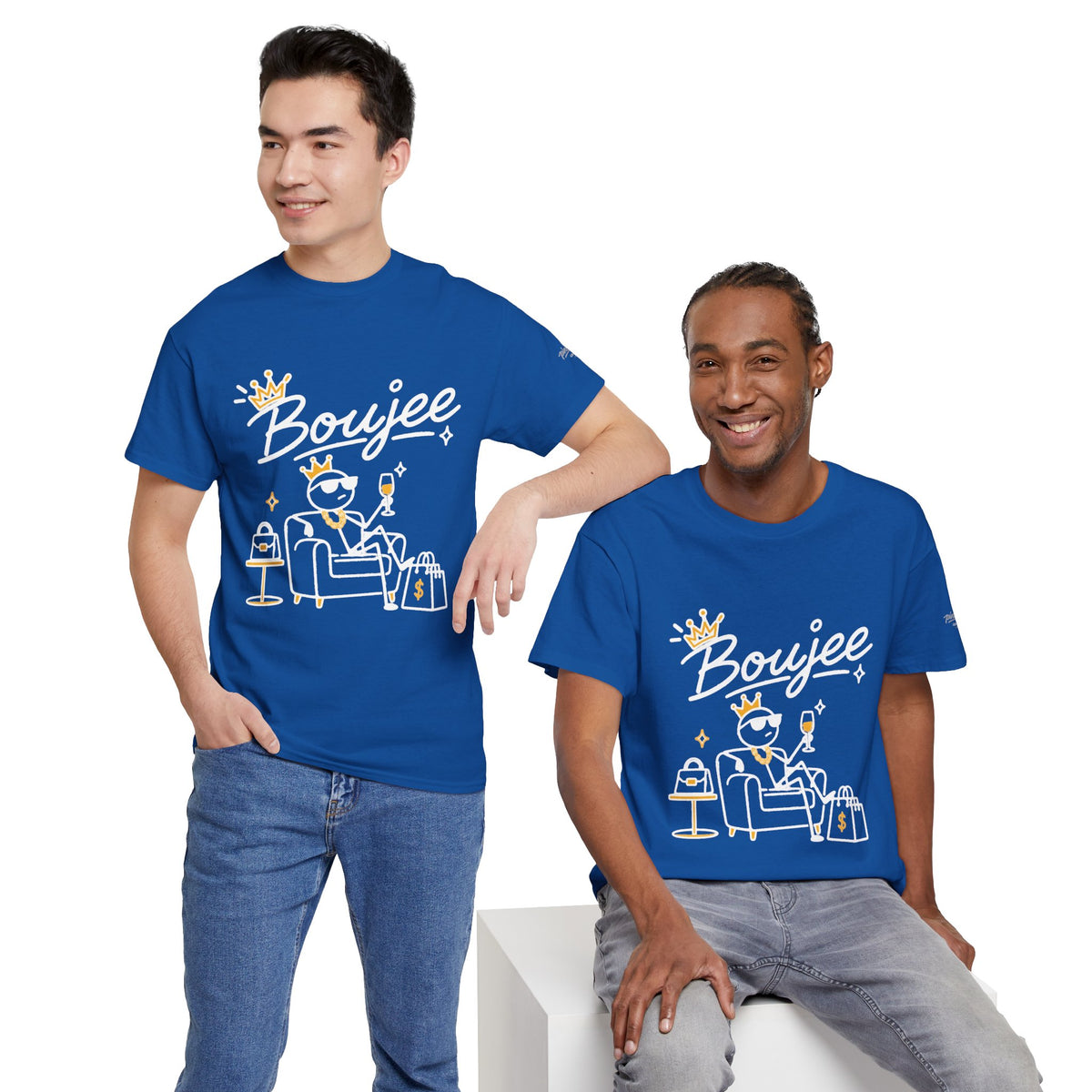 "Boujee" Minimal Graphic Cotton T-Shirt