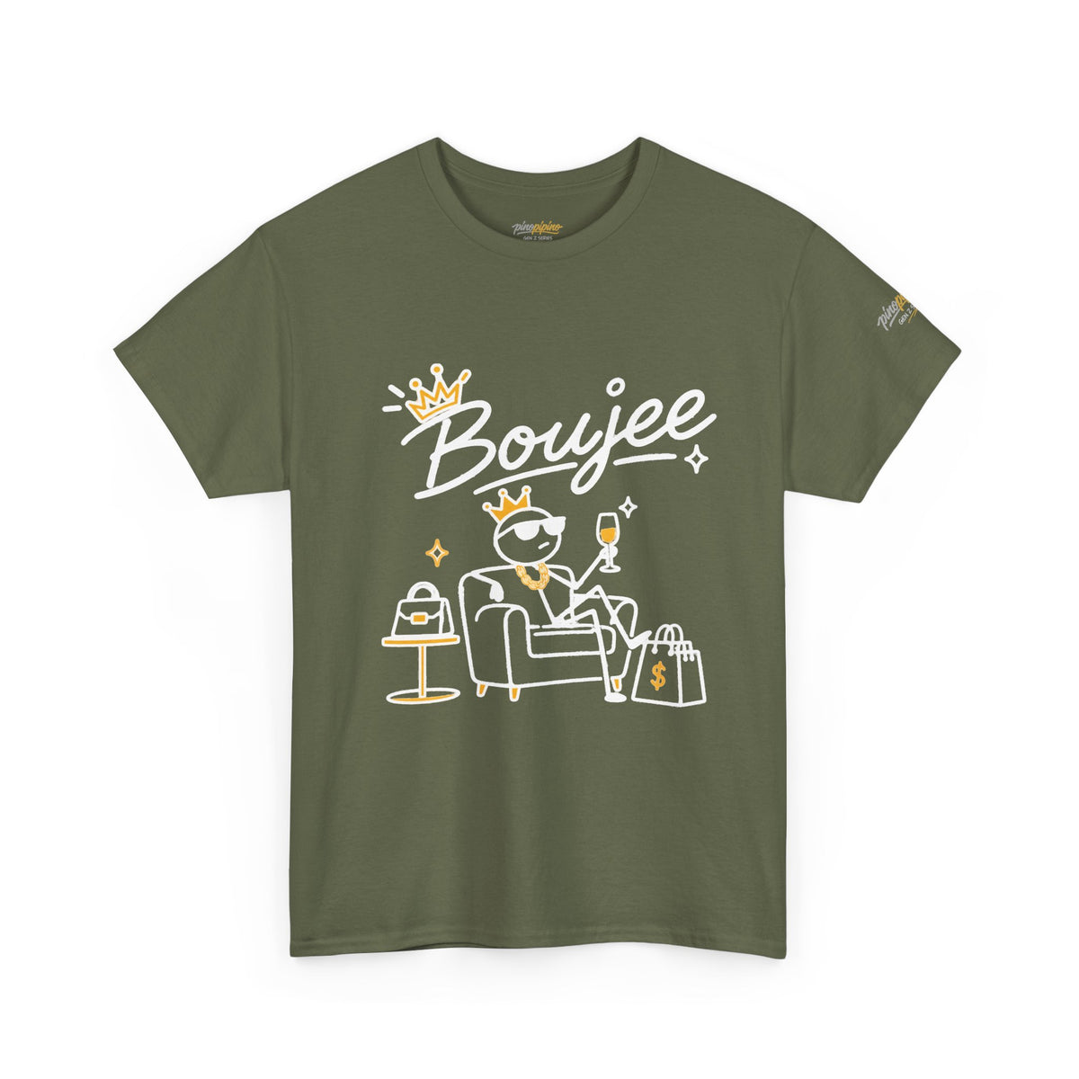 "Boujee" Minimal Graphic Cotton T-Shirt