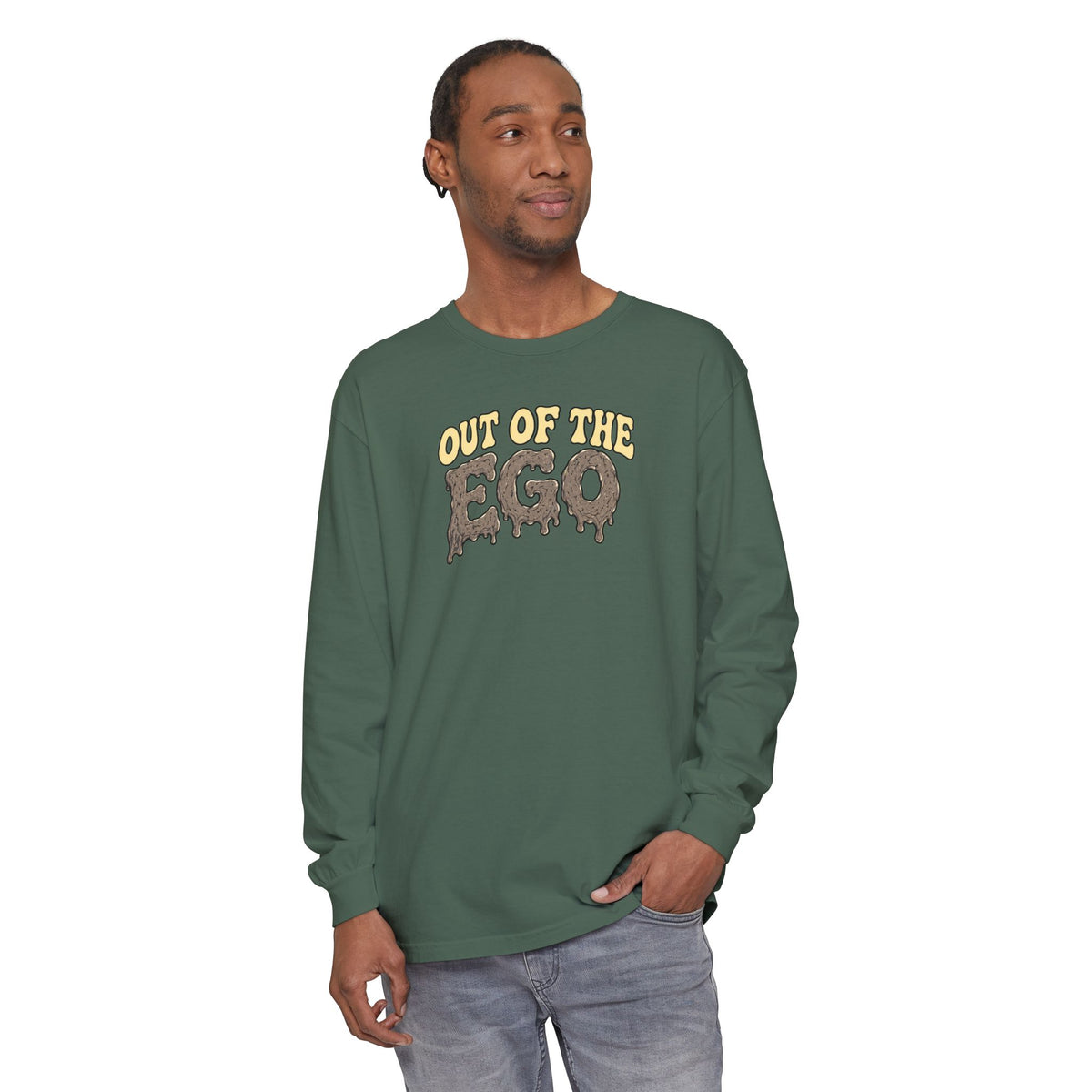 "Out of the Ego" Long Sleeve T-Shirt — Psychedelic DMT Blast Graphic