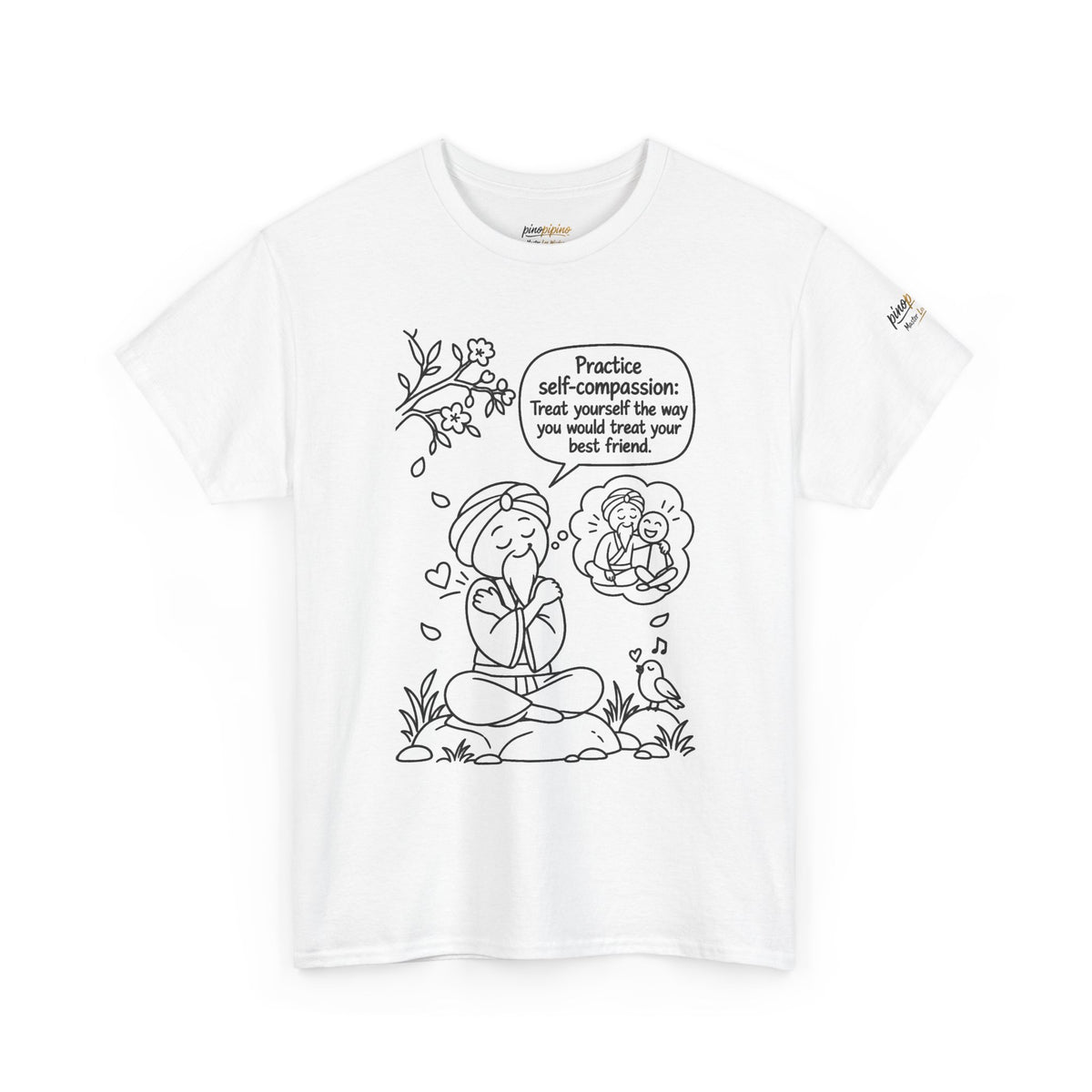 "Practice Self-Compassion" Master Lee's Wisdom Meditation T-Shirt