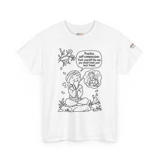 "Practice Self-Compassion" Master Lee's Wisdom Meditation T-Shirt