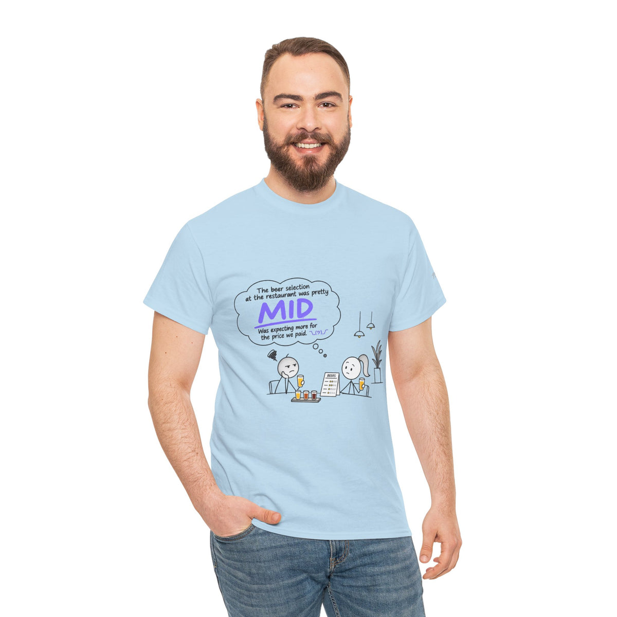 "Mid" GenZ Slang Humor T‑Shirt