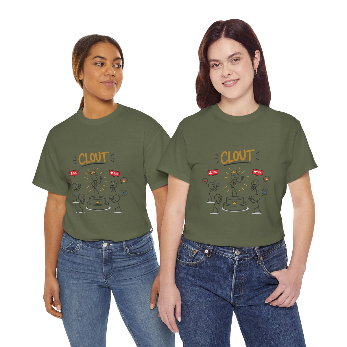 "Clout" Social Media Graphic Tee