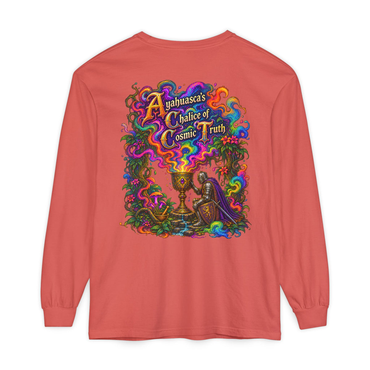 Ayahuasca Chalice Long Sleeve Tee — Psychedelic Cosmic Truth Graphic