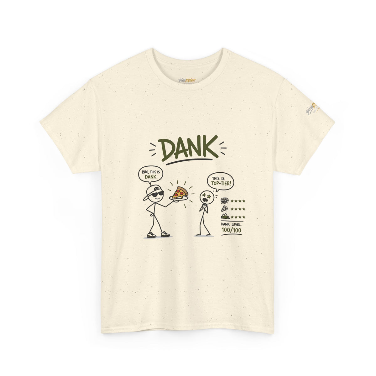 "DANK" Gen Z Slang Funny Stick Figure Comic Tee
