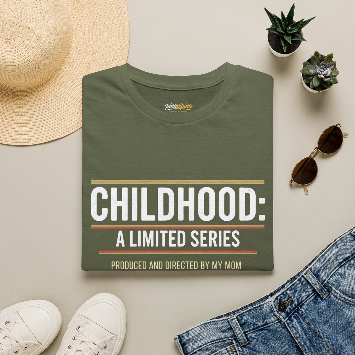"Childhood: A Limited Series - Produced and Directed by My Mom" Vintage Retro Tee