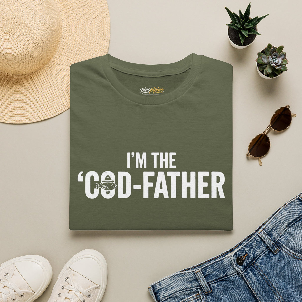 "I'm the 'Cod-Father'" - Funny Fisherman T-Shirt