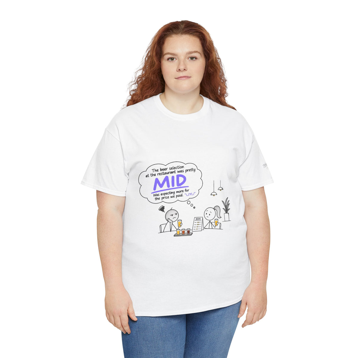 "Mid" GenZ Slang Humor T‑Shirt
