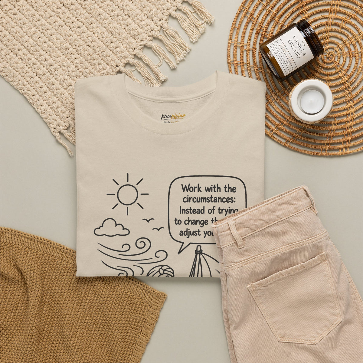 "Work with the circumstances" - Master Lee's Wisdom Tee