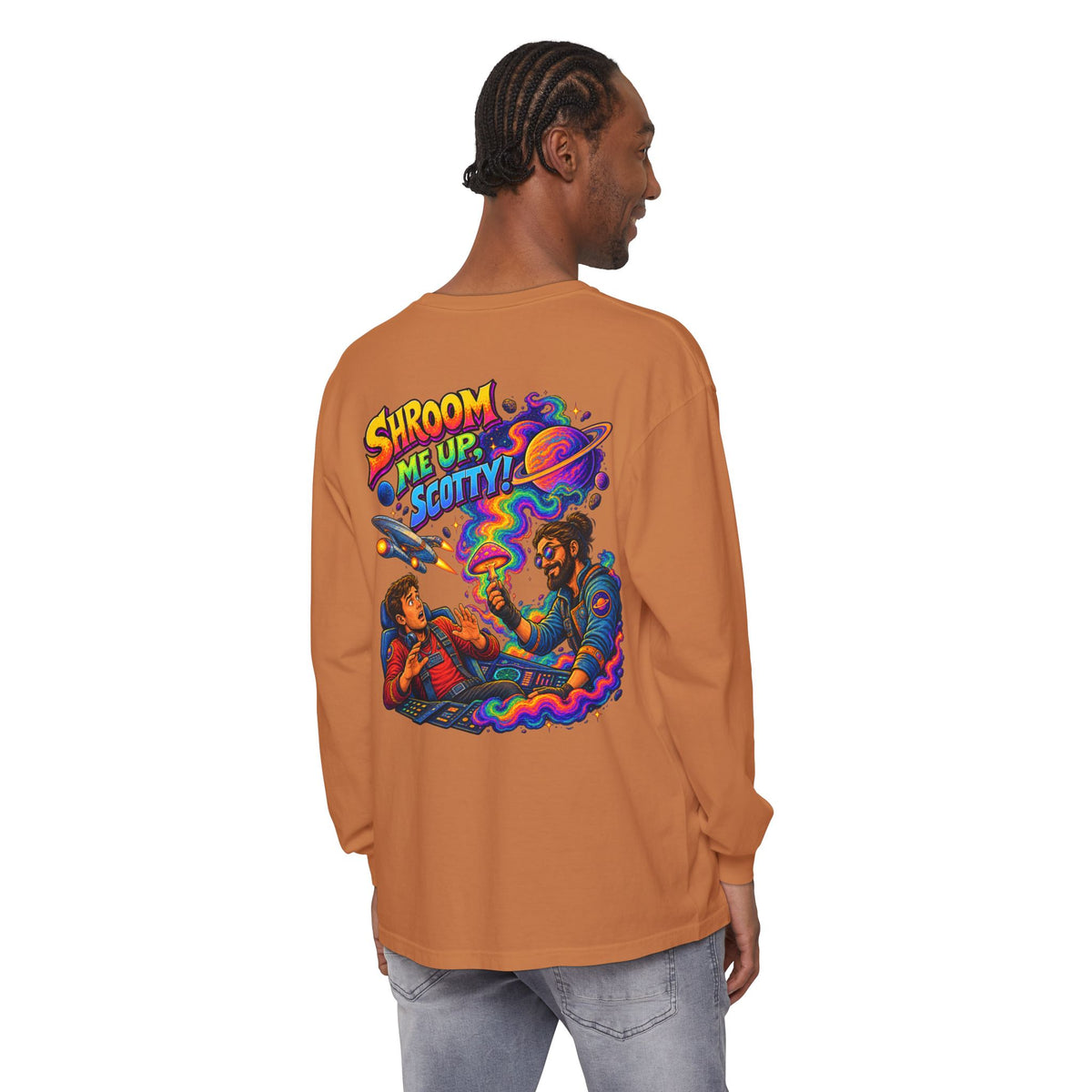 Shroom Me Up Scotty! Long Sleeve T‑Shirt