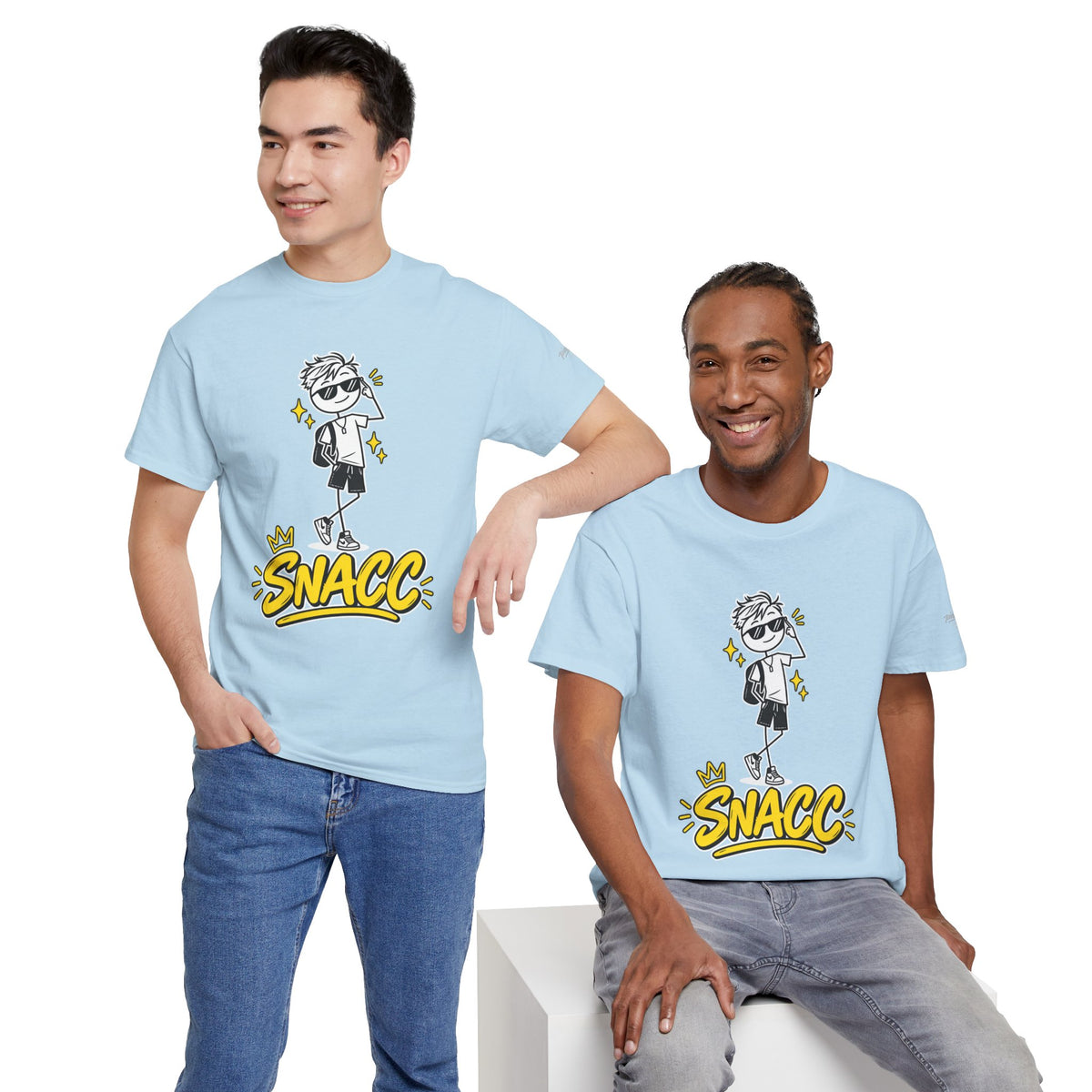 “SNACC” Man Graphic Streetwear Tee