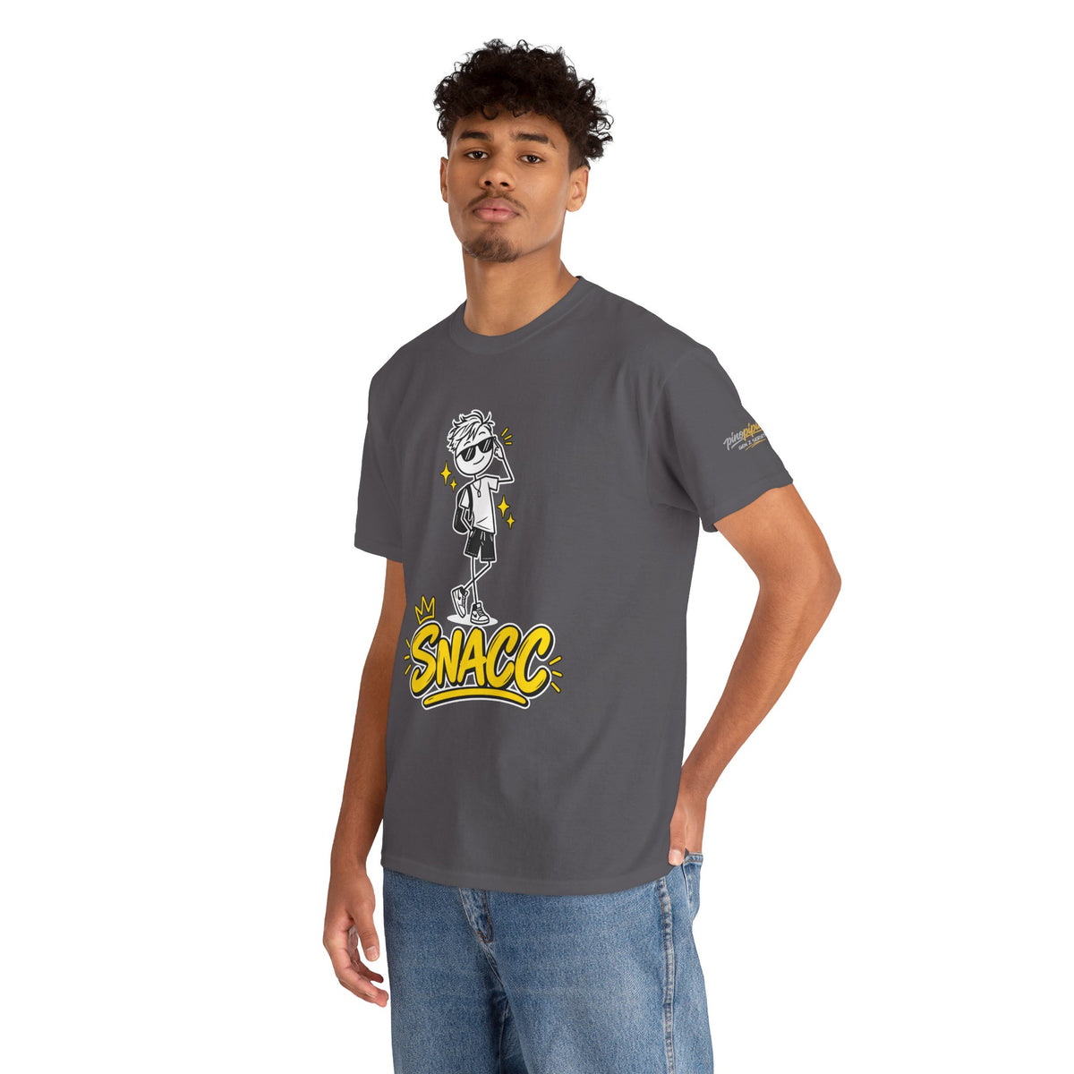 “SNACC” Man Graphic Streetwear Tee