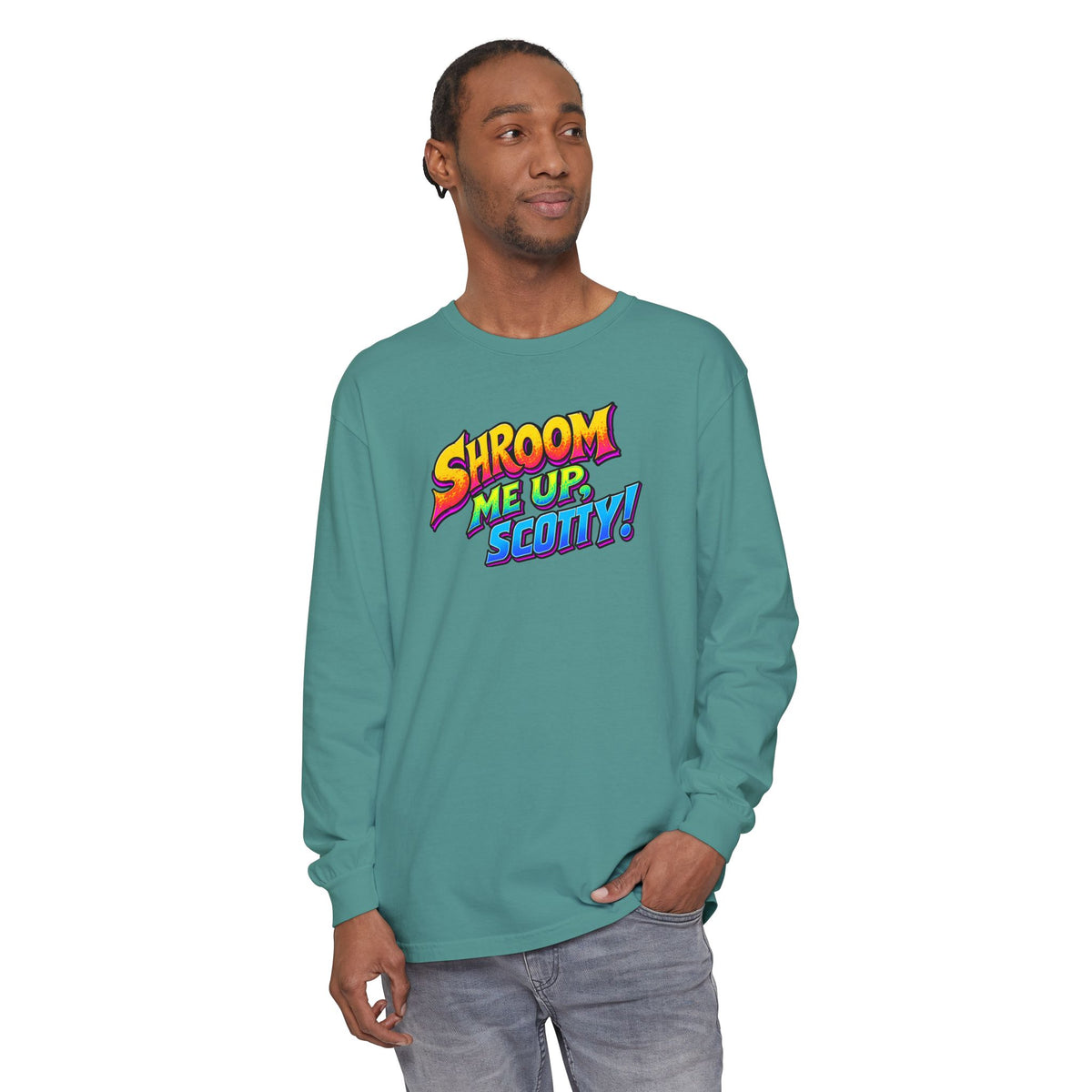 Shroom Me Up Scotty! Long Sleeve T‑Shirt