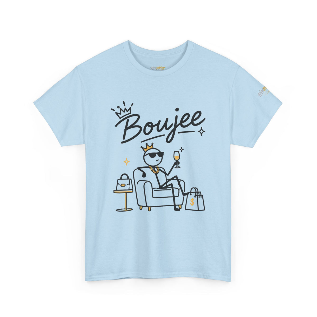 "Boujee" Tee — Graphic Luxury Lifestyle T‑Shirt