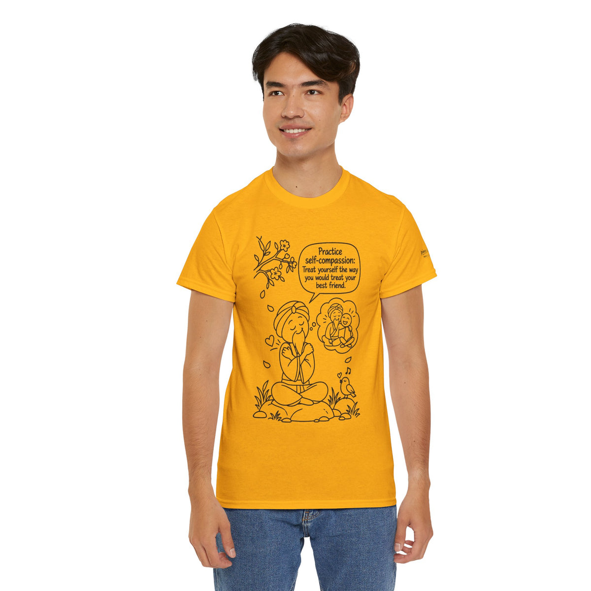 "Practice Self-Compassion" Master Lee's Wisdom Meditation T-Shirt