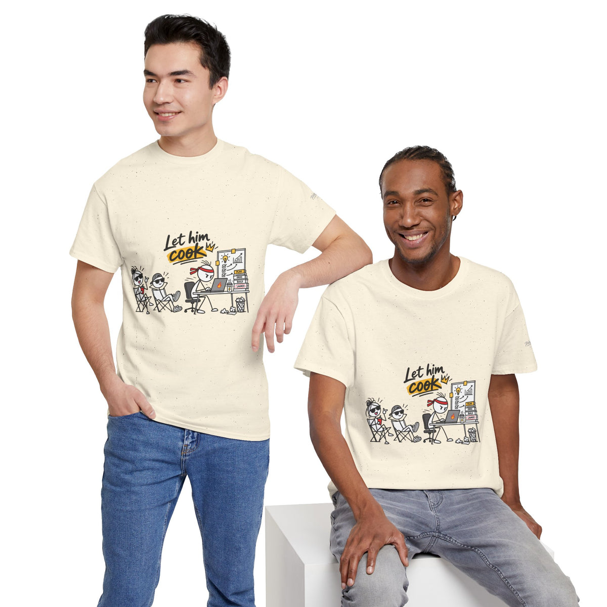 "Let Him Cook" Cartoon Graphic Tee
