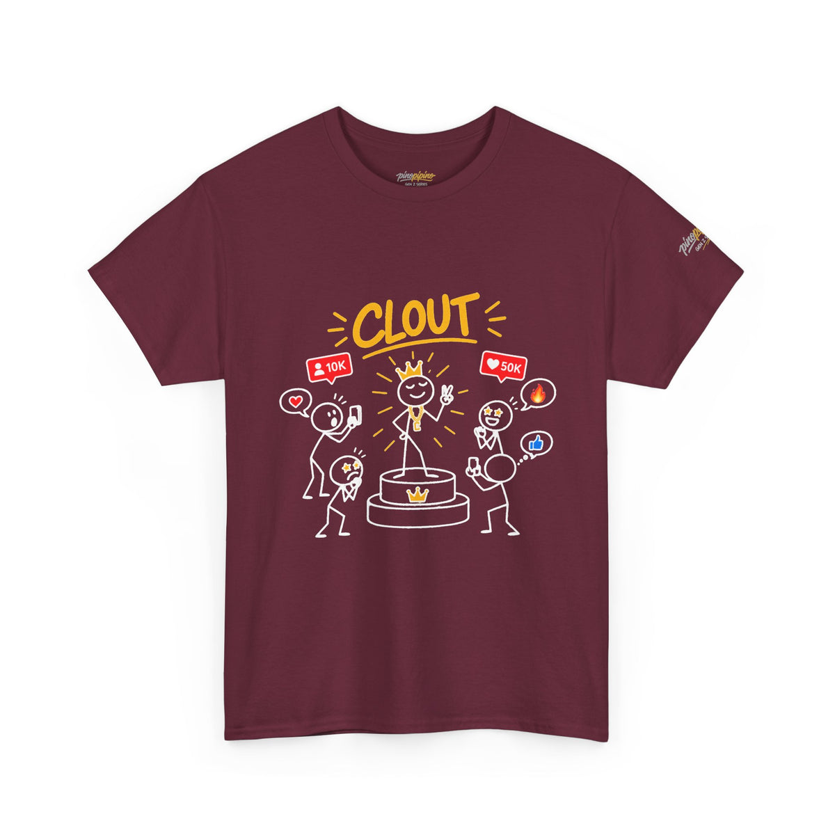 "Clout" Graphic Tee — Social Media Inspired "Clout" Shirt